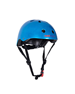 Шлем детский для велосипеда Синий металлик, Kiddi Moto