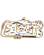 Игровой набор Деревянная железная дорога "Королевский экспресс " с поездом, 180 элементов LE TOY VAN
