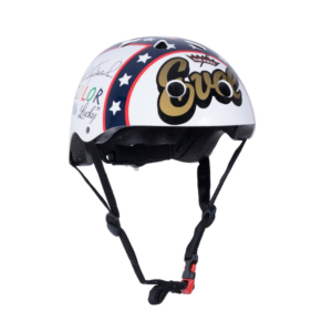 Шлем детский для велосипеда с автографом гонщика EVEL KNIEVEL официальная лицензия-M