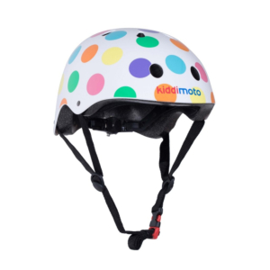 Шлем для велосипеда Разноцветные горошки, KiddiMoto