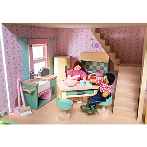 Набор кукольной мебели 6 комнат Бутон розы, Le Toy Van