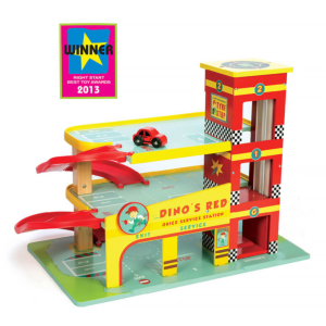 Детская парковка-гараж Dino's с машинкой, Le Toy Van