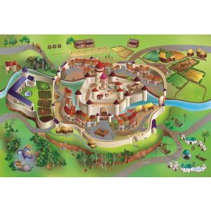 Игровой коврик Средневековье 150х100 см, Achoka