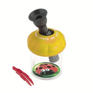 Банка для насекомых с микроскопом 10x, пинцетом и жуком, Navir