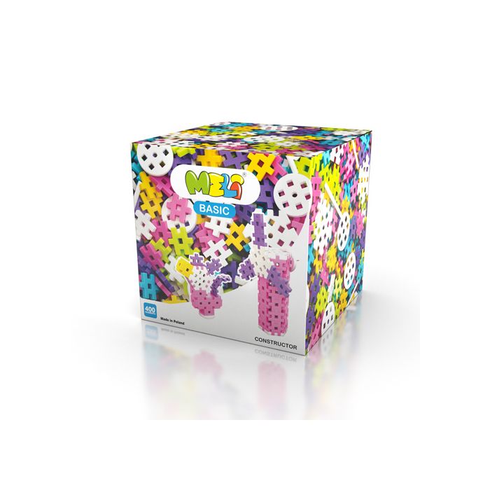 Конструктор пластиковый Meli Basic Розовый 400, расширенный