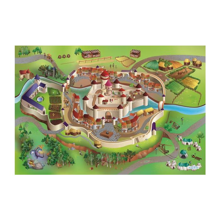 Игровой коврик Средневековье 150х100 см, Achoka