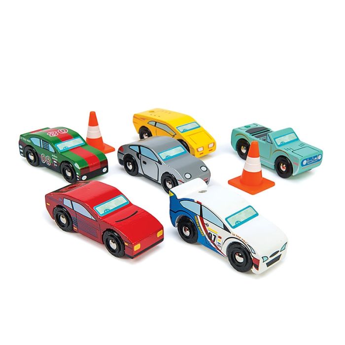 Набор машинок и конусов Монте Карло, LE TOY VAN