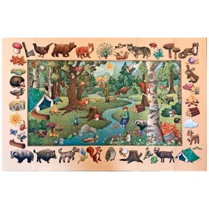 Игровой коврик Животные леса 150х100 см, Achoka